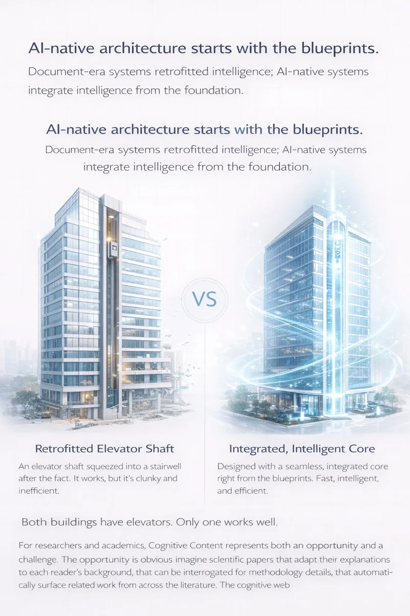 Retrofit vs AI-native architecture